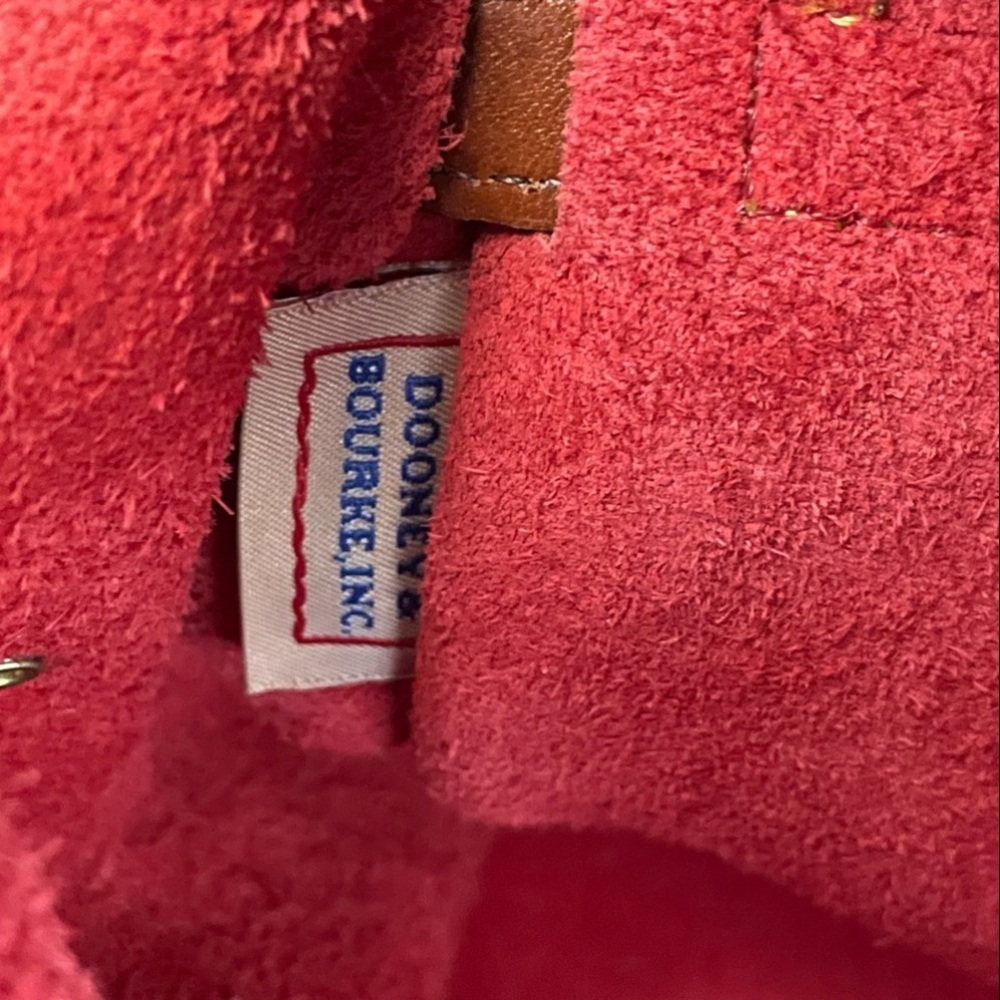 Dooney & Bourke Red Leather Buckle satchel Bag - Picture 15 of 15